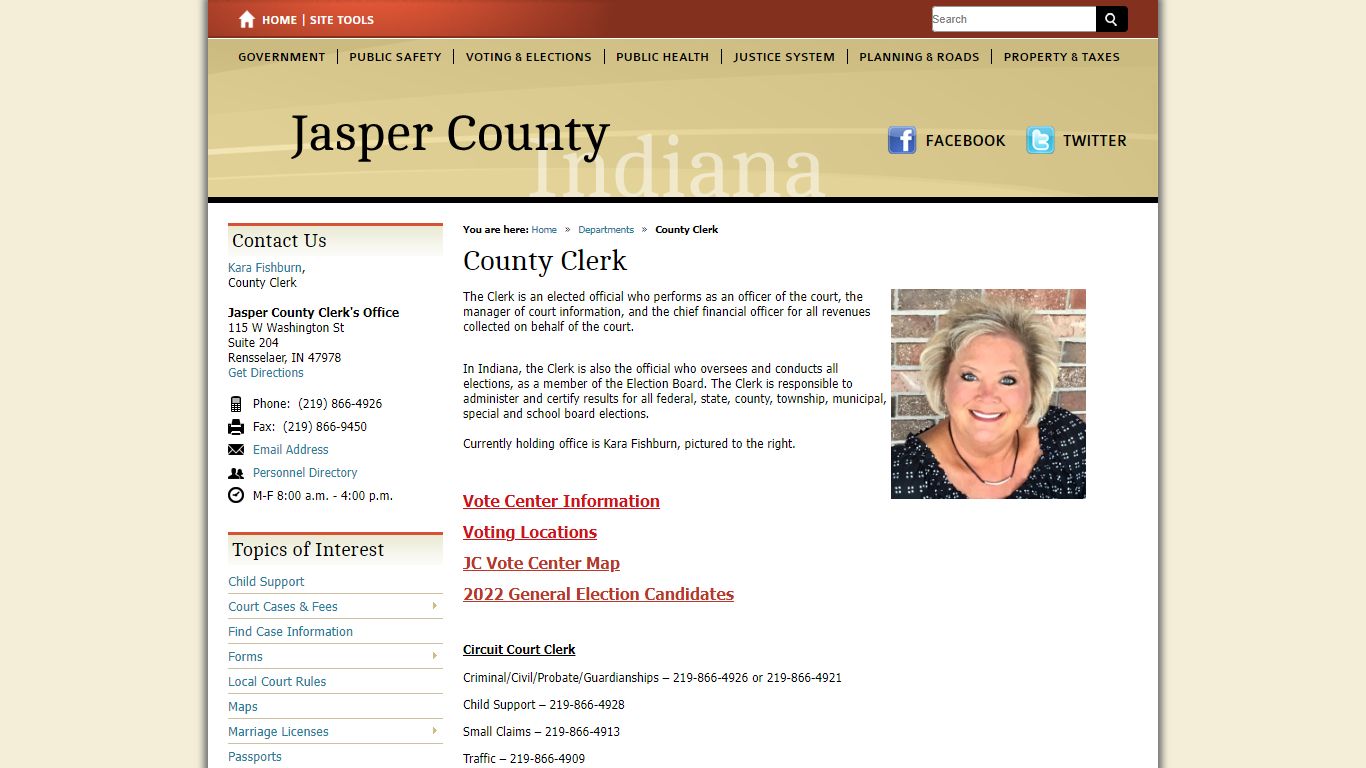 County Clerk / Jasper County, Indiana